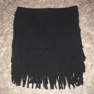 Nollie fringe skirt